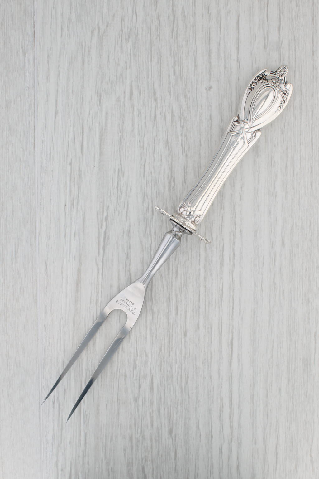 Gray Lunt Treasure Monticello Carving Set Sterling Silver Fork Carving Knife Monogram