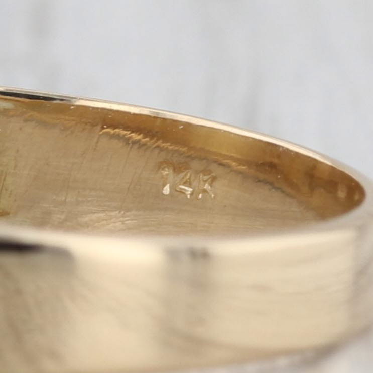 0.10ctw Diamond Ring 14k Yellow Gold Size 6 Stackable Wedding Band