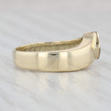 0.10ct Round Diamond Solitaire Ring 14k Yellow Gold Size 3.5