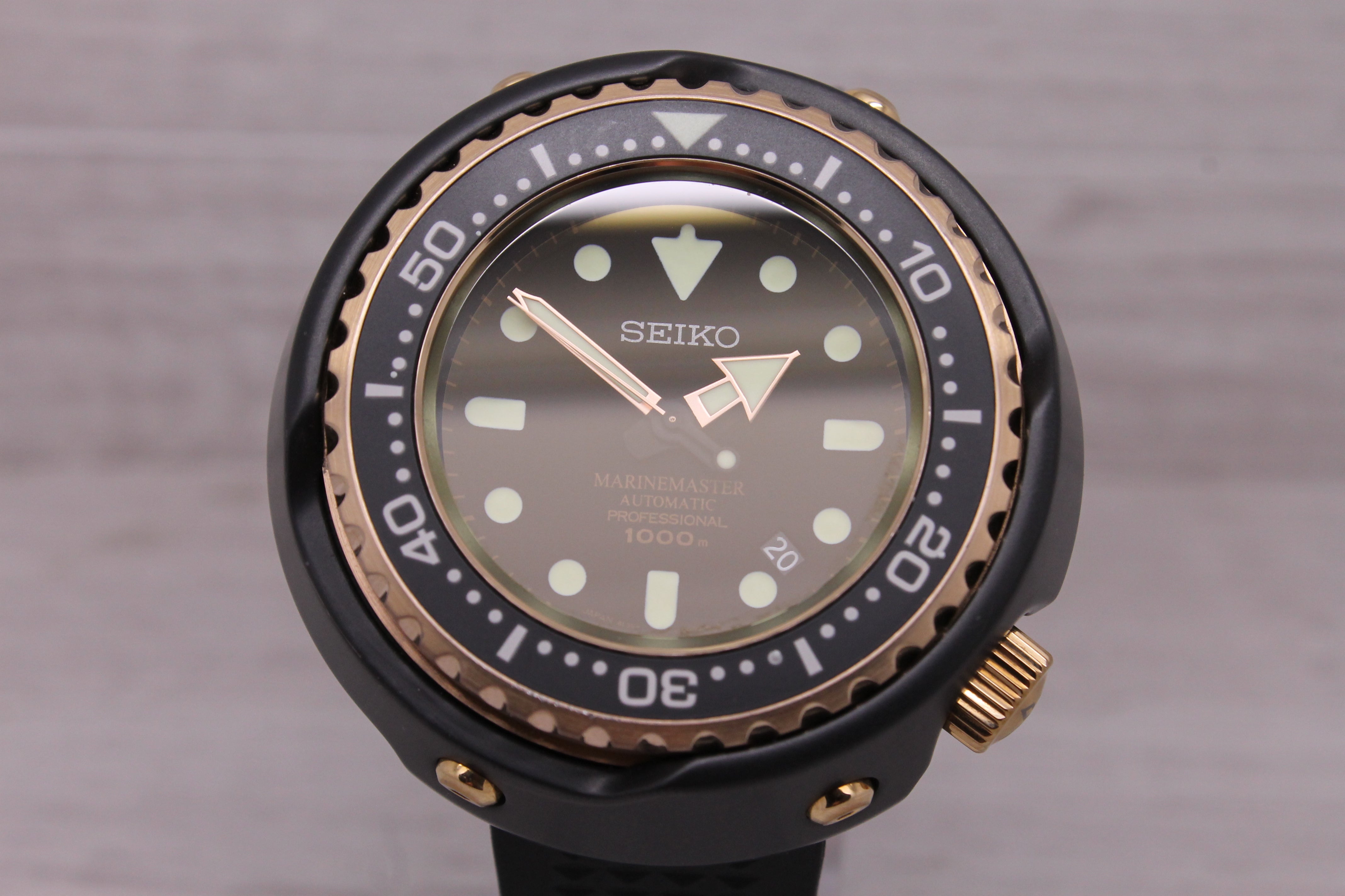 Light Slate Gray Seiko SBDX014 52mm Mens Titanium Divers Watch Tuna Marine Master 1000m w/ Box