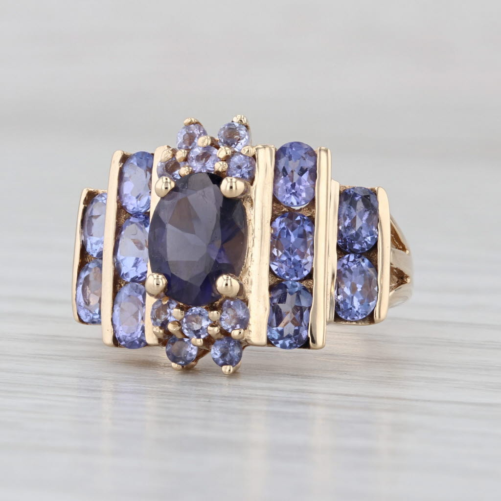 2.40ctw Iolite Tanzanite Ring 14k Yellow Gold Size 5.75