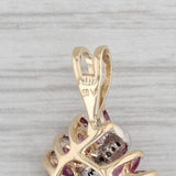 1.72ctw Ruby Diamond Pendant 10k Yellow Gold