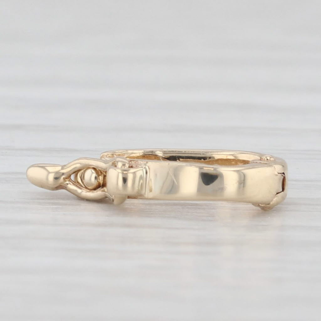 Light Gray 14k Yellow Gold Hinged Snap Clasp 14k Yellow Gold Findings Jewelry Making Repair