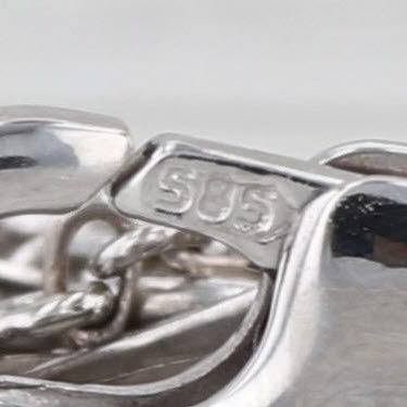 0.23ctw Diamond By The Yard Station Bracelet 14k White Gold 7.5" Cable Chain