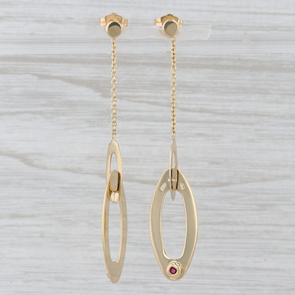 Roberto Coin Chic & Shine Dangle Earrings 18k Yellow Gold Drops