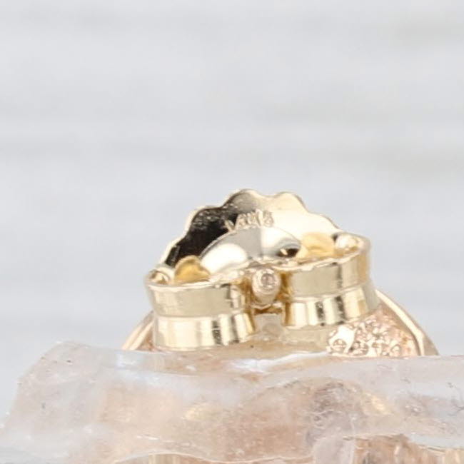 0.48ctw Diamond Swirl Stud Earrings 14k Yellow Gold Studs