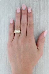 Dark Gray 0.75ctw Diamond Ring 14k Yellow Gold Size 7.25
