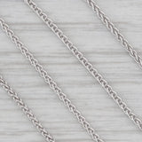 5.70ct Lemon Quartz Solitaire Pendant Necklace Sterling Silver 18" Wheat Chain