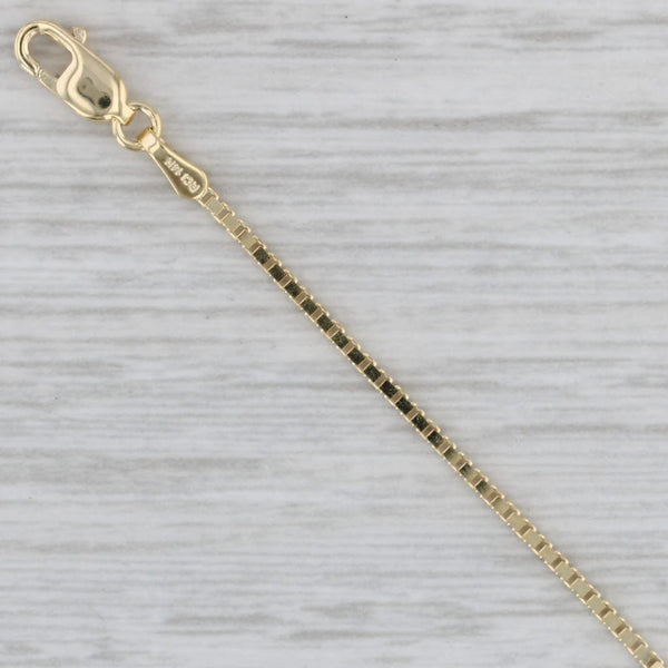 New Curb Chain 14k Yellow Gold 18" 1.1mm Lobster Clasp