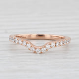 Neil Lane 0.36ctw Diamond Wedding Band 14k Rose Gold Size 6.75 Guard Ring