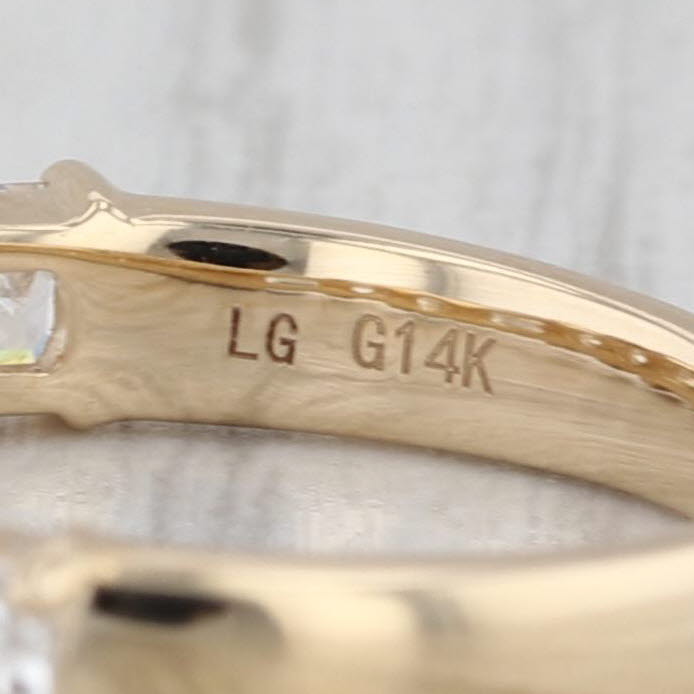 New 1.67ctw Lab Grown Diamond Wedding Band 14k Yellow Gold Stackable Ring