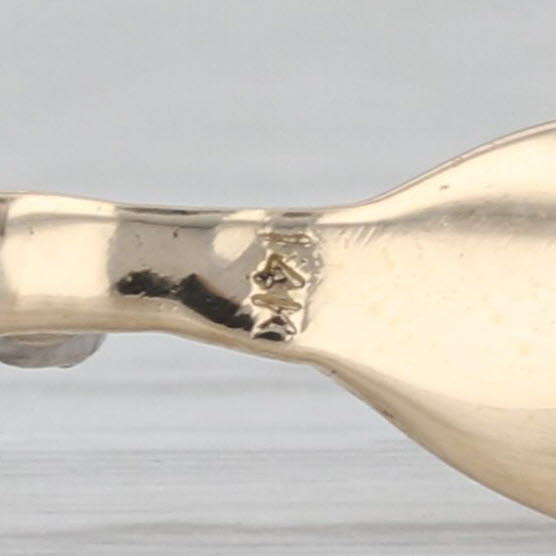 Art Nouveau Statue Lady on Spoon Pendant 14k Gold Diamond Garnet