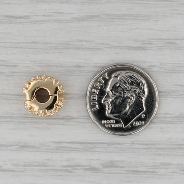 Pandora Golden Flower Daisy Clip Bead Charm 14k Gold 750507 Retired