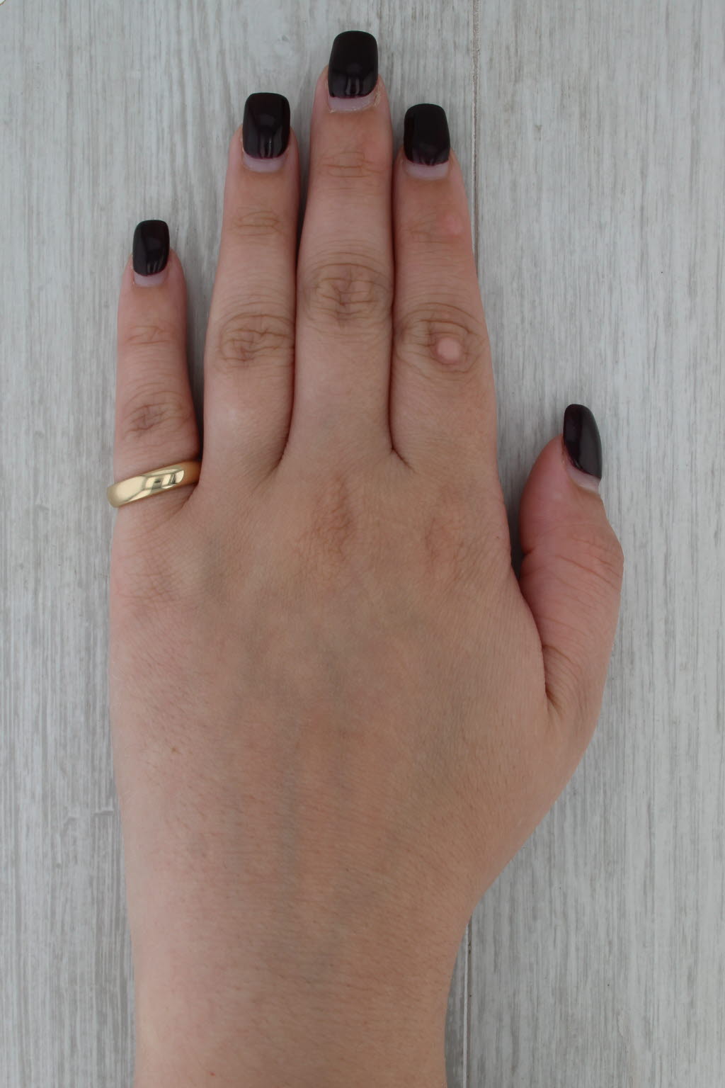 Tiffany & Co Forever 4.5mm Wedding Band 18k Yellow Gold Size 5.75-6 Ring