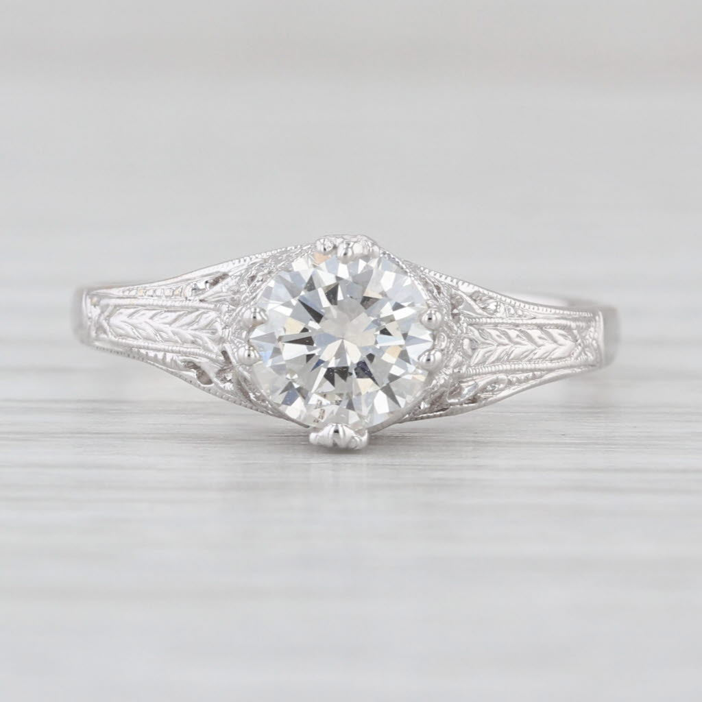 Beverley K 0.75ct Diamond Solitaire Engagement Ring 18k White Gold Size 6.75