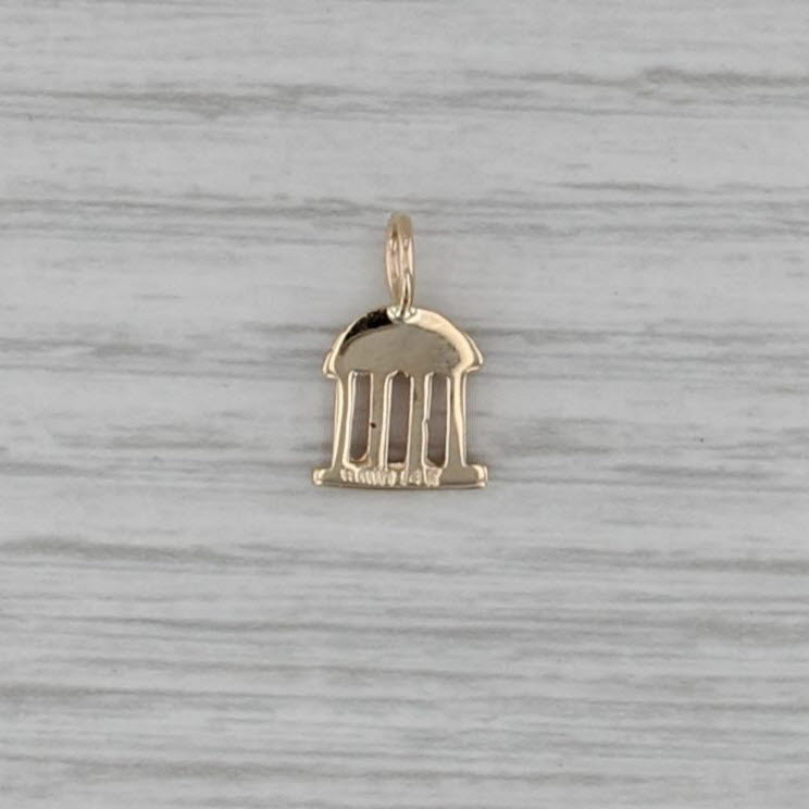 UNC Chapel Hill Old Well Charm 14k Gold University North Carolina Pendant