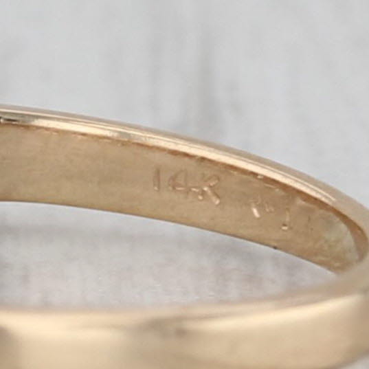 0.50ctw Ruby Stackable Band 14k Yellow Gold Size 5.25 Ring