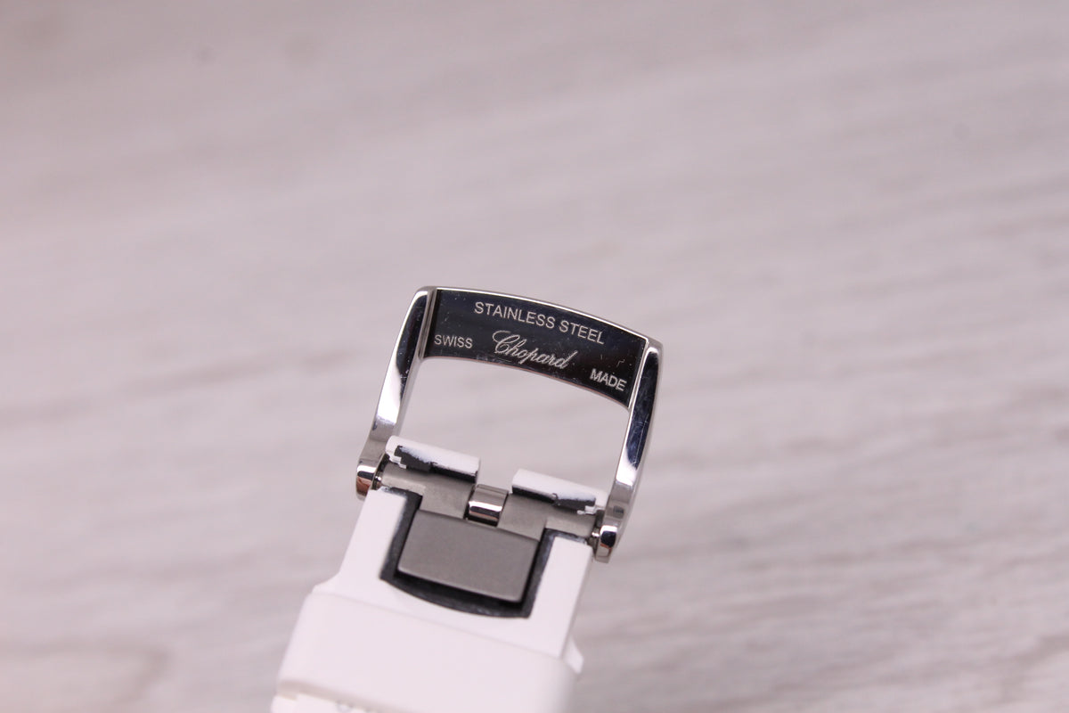 Chopard Happy Sport Floating Diamonds 30mm Steel Quartz Watch ref. 8590 Swiss