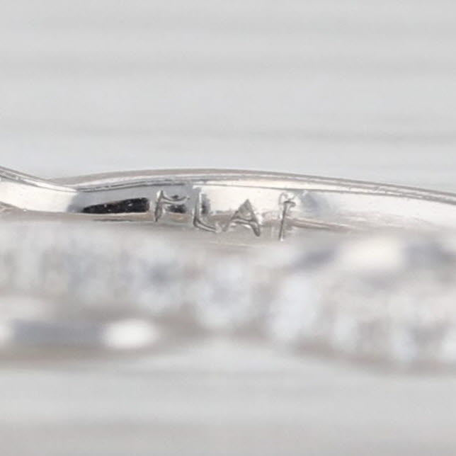 1.11ctw VS1 Round Diamond Engagement Ring Platinum Size 6 IGI Card