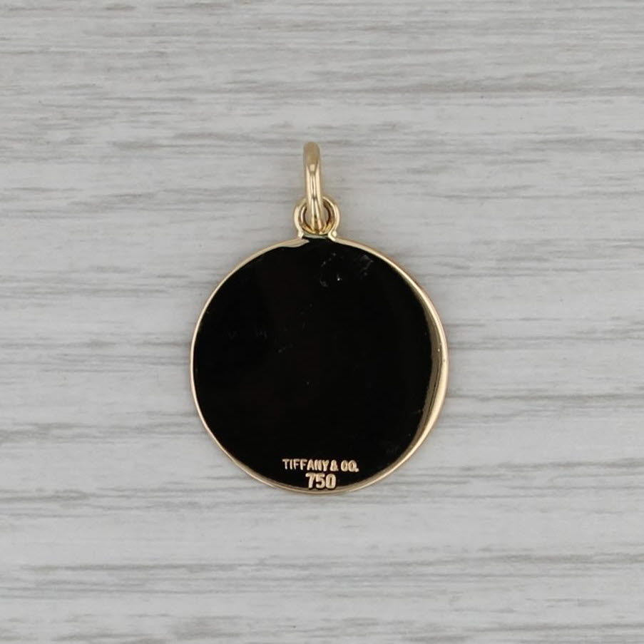 Tiffany St Christopher Protect Us Pendant Medallion Token 18k Gold Engravable