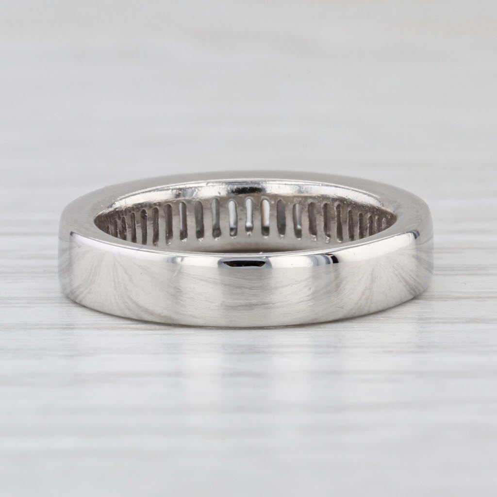 1.05ctw Channel Set Baguette Wedding Band Platinum Size 7 Anniversary Ring