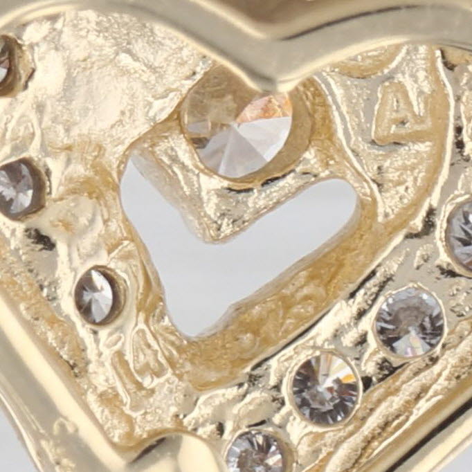 0.24ctw Diamond Heart Pendant 14k Yellow Gold Small Floating Drop