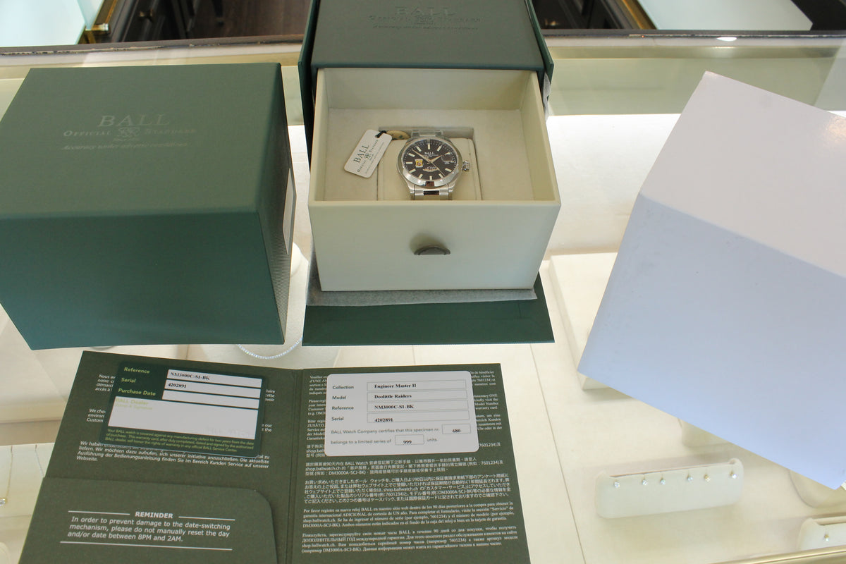 Ball Engineer Master II 40mm Automatic Watch Limited Edition Doolittle Raiders