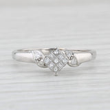 0.16ctw Diamond Engagement Ring 14k White Gold Size 6.75