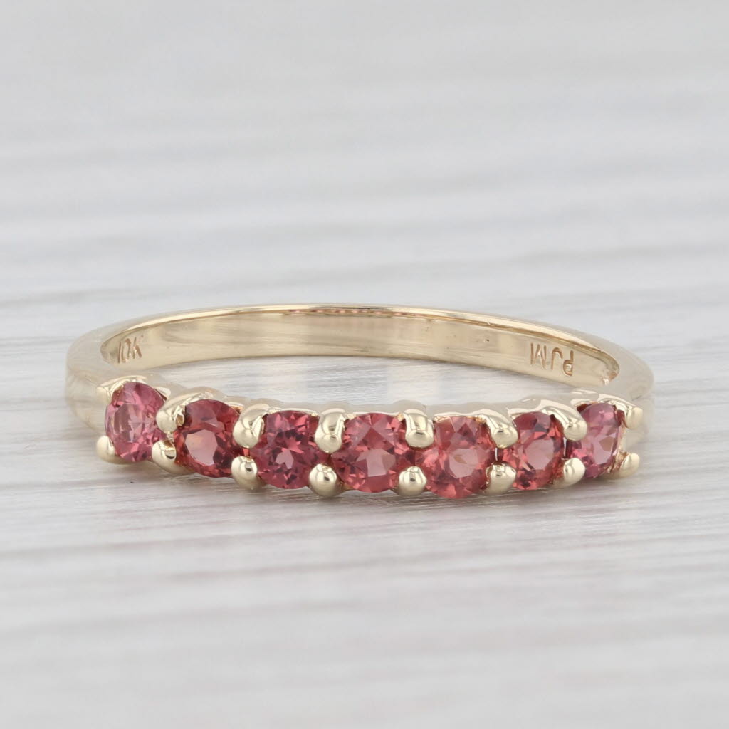 Light Gray 0.60ctw Garnet Ring 10k Yellow Gold Size 6 Stackable