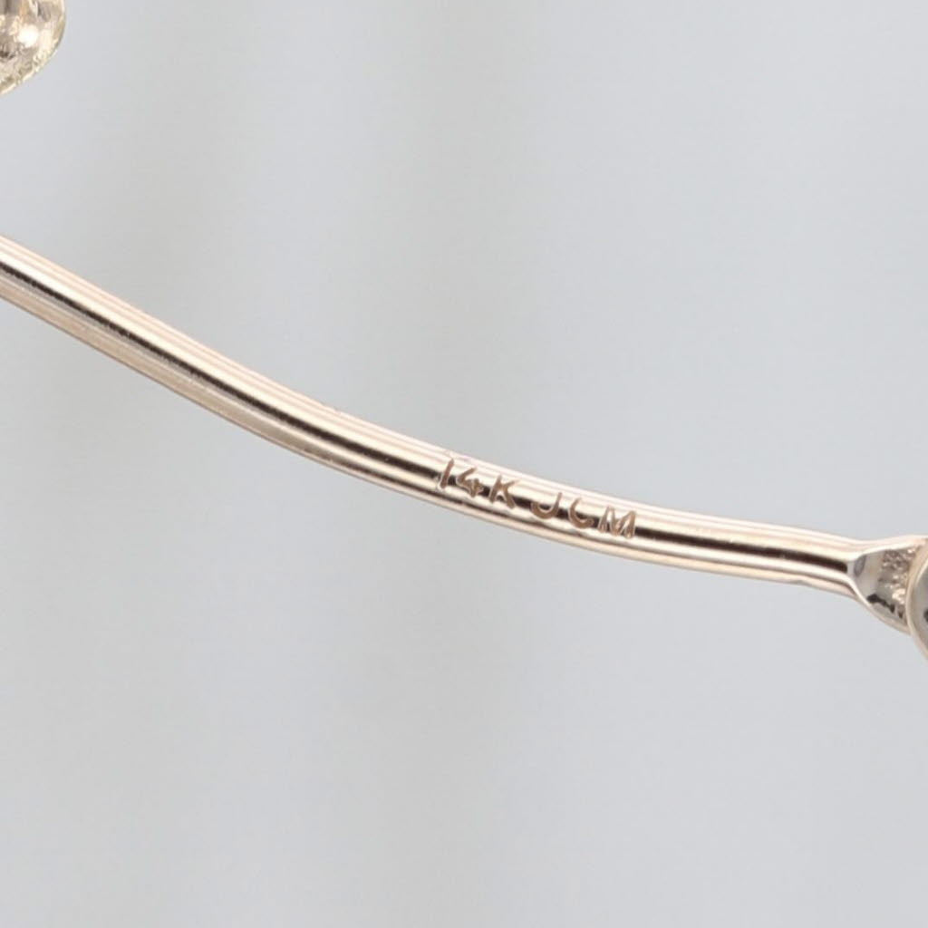 Woven Hoop Earrings 14k Yellow Gold Snap Top Hoops