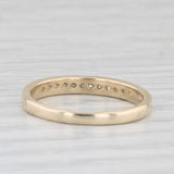 0.25ctw Diamond Wedding Band 14k Yellow Gold Sz 6.25 Stackable Anniversary Ring