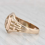 Light Gray Vintage Class Ring 1934 Signet 10k Yellow Gold Size 6.5