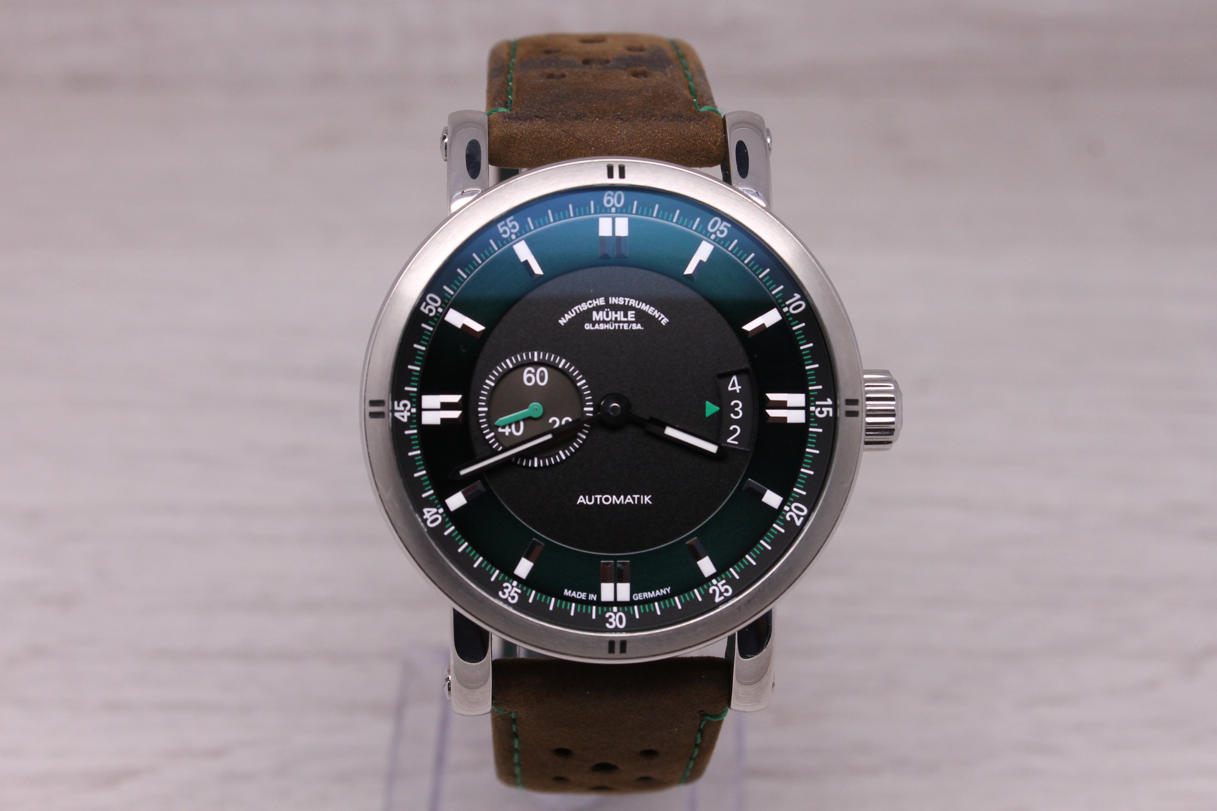 Muhle Glashutte Teutonia Sport II Mens 41mm Steel Automatic Watch M1-29-74-LB