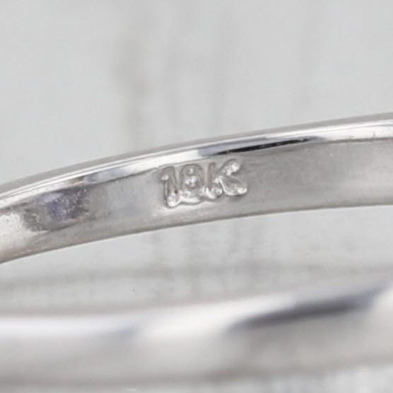 0.94ctw Tanzanite Diamond Ring 18k White Gold Sz 6.75 Engagement Cathedral Band