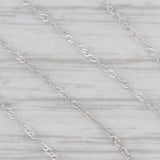 Gray 0.50ct Oval Tanzanite Pendant Necklace 14k White Gold 18" Singapore Chain