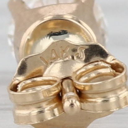 0.67ctw Round Diamond Solitaire Stud Earrings 14k Yellow Gold Studs