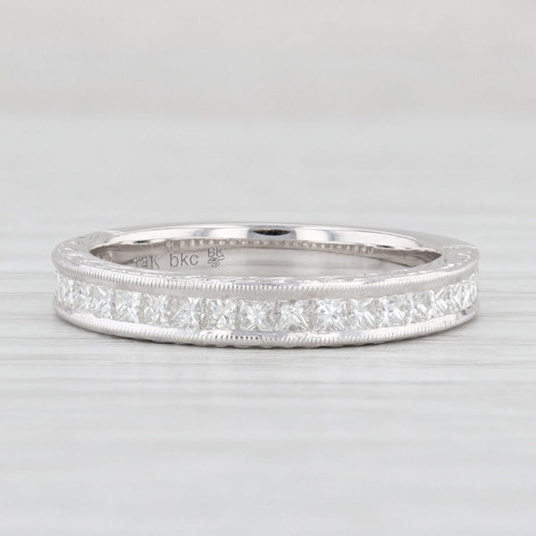 Light Gray New Beverley K 0.65ctw Diamond Wedding Band 14k White Gold Stackable Ring