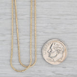 Snake Chain Lariat Back Necklace 14k Yellow Gold Adjustable Length