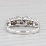 Vintage 0.35ctw Round Diamond Engagement Ring 14k White Gold Size 5