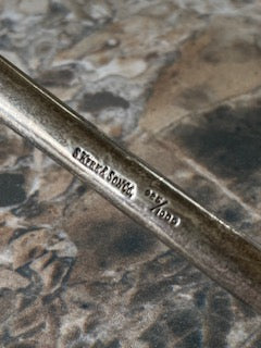 S Kirk & Son Rose Punch Ladle Sterling Silver Monogrammed 14.75" Floral Vintage