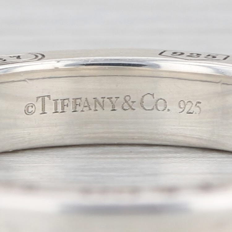 Tiffany 1837 Round Circle Pendant Ring w/o Necklace w/ Pouch Sterling Silver