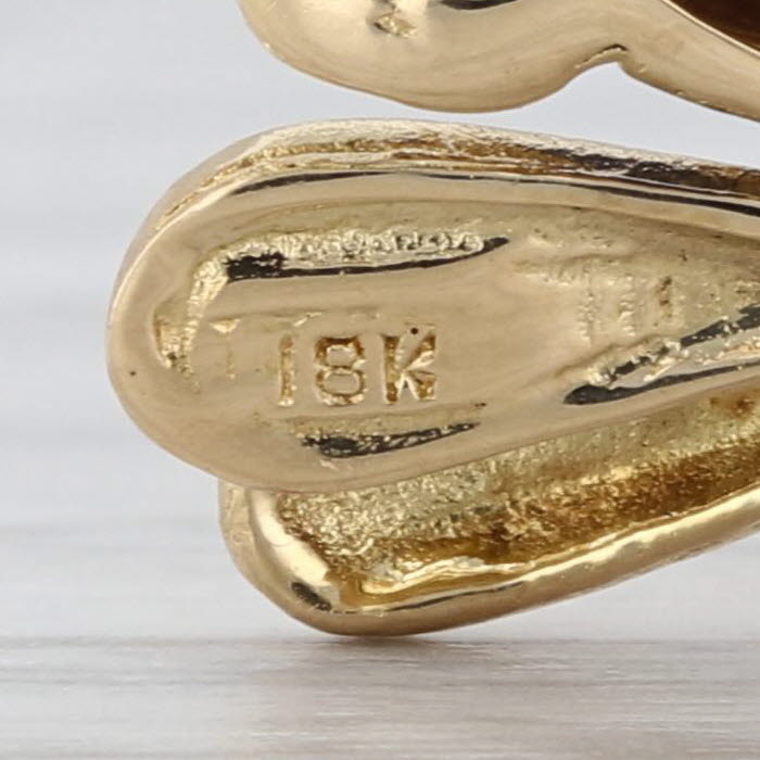 Ruby Eyed Bumble Bee Brooch 18k Yellow Gold Enamel Vintage Insect Bug Pin