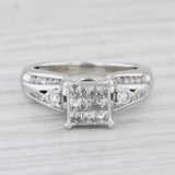 0.65ctw Diamond Engagement Ring 10k White Gold Size 4.75