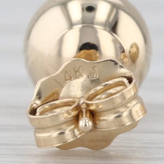 5.7mm Bead Stud Earrings 14k Yellow Gold Small Studs