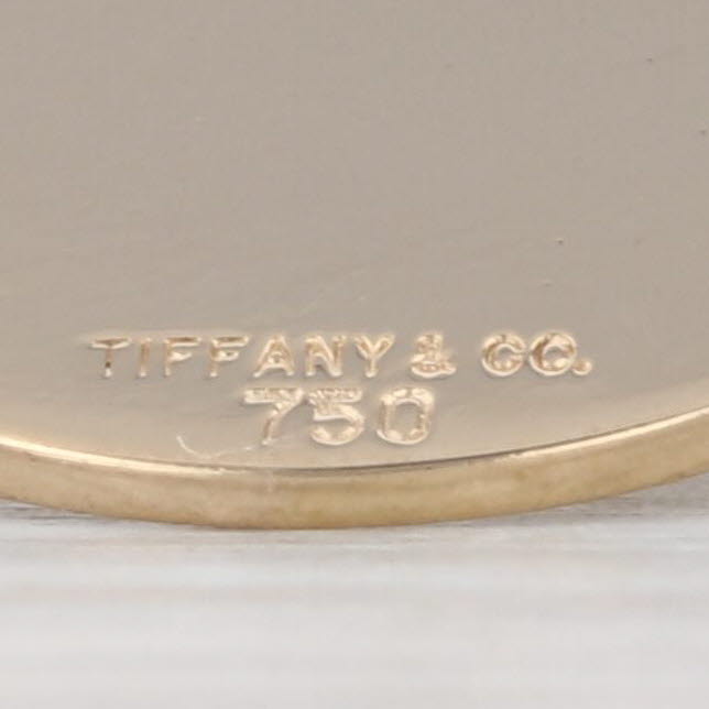 Tiffany St Christopher Protect Us Pendant Medallion Token 18k Gold Engravable