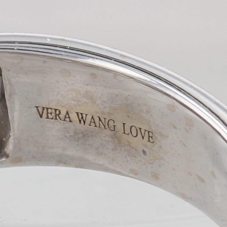 Vera Wang Love Men's Wedding Band Diamond 14k White Gold Size 10 Ring