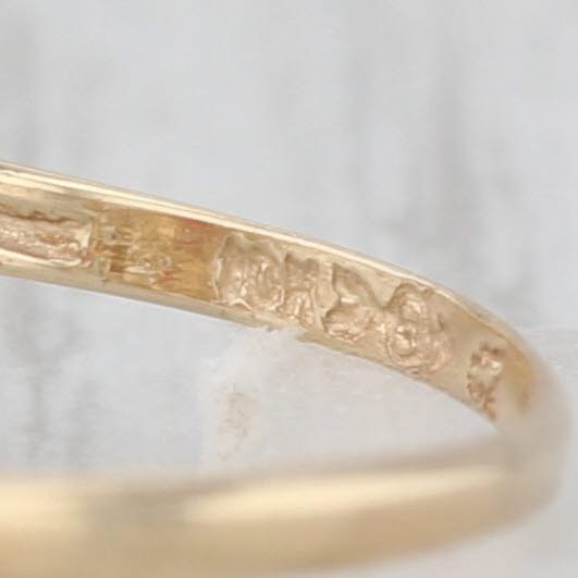 0.73ctw Garnet Cubic Zirconia Ring 10k Yellow Gold Size 7