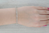 4.50ctw Diamond Tennis Bracelet 14k White Gold 7" 5mm