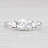 Light Gray 0.41ctw Round Diamond Engagement Ring 14k White Gold Size 5.5