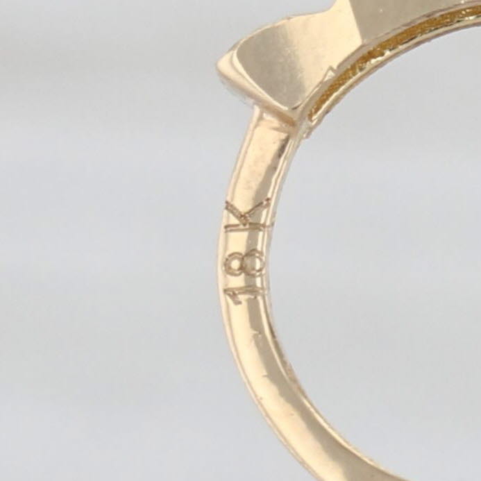 Small Scalloped Hoop Huggie Earrings 18k Yellow Gold Snap Top Round Hoops